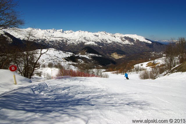 Praz-Radet, piste rouge