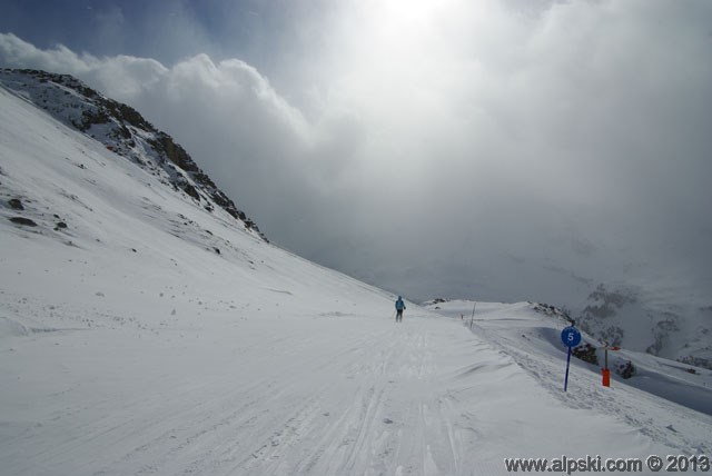 Chamois, piste bleue