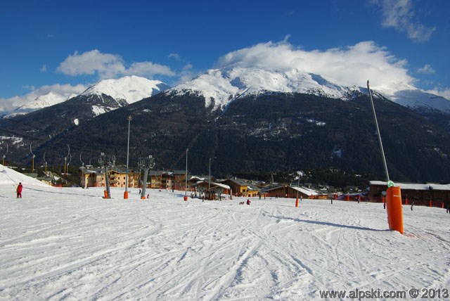 Mulinière green slope