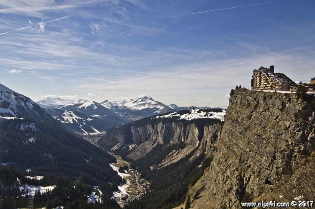 The cliff and valley