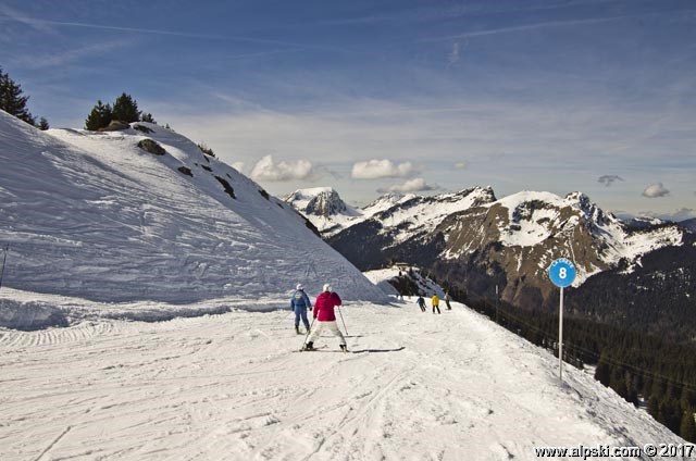 La crête, piste bleue