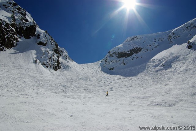 Couloir Casserousse black run