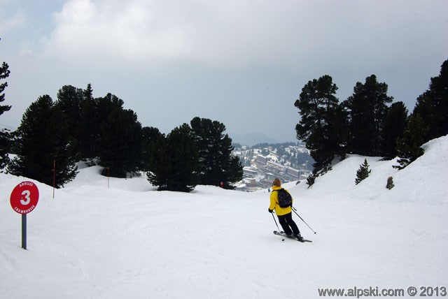 Arolles, piste rouge