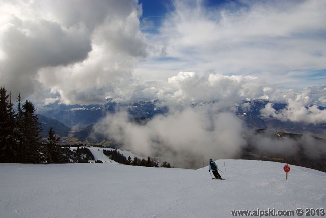 Chamois red slope