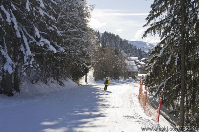 Le Plan, piste verte, Combloux