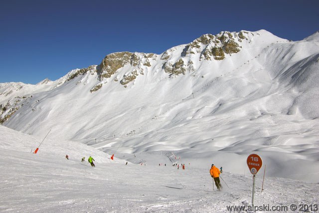 Creux, piste rouge