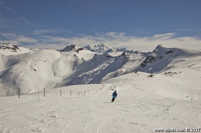 Serpentine blue slope, Flaine