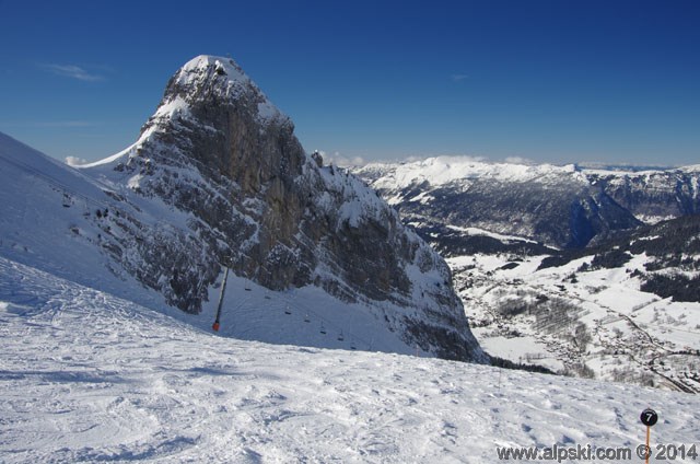 Choucas black slope, La Clusaz