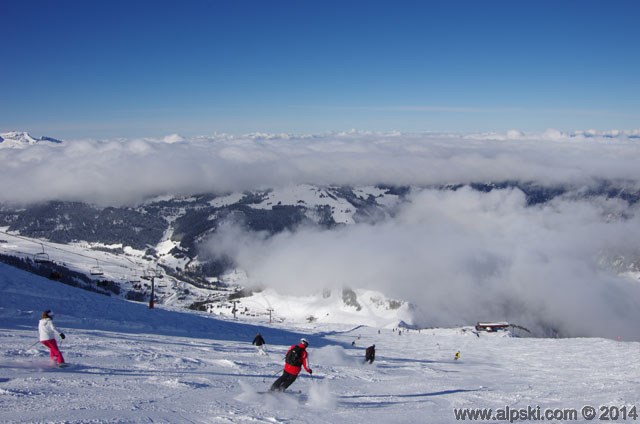 Aiguille red slope