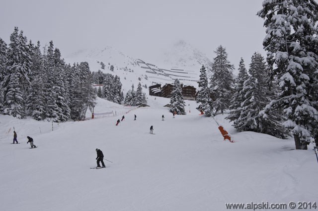 Arpette, piste bleue