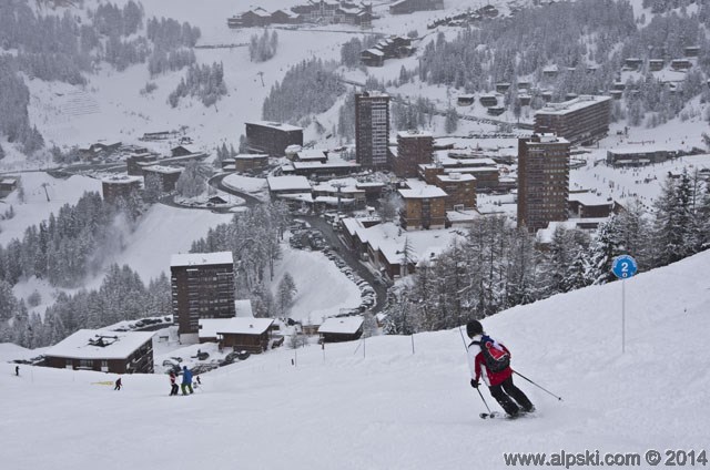 Mont Saint-Sauveur, piste bleue