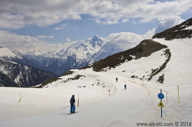 Choucas, piste bleue, La Rosière