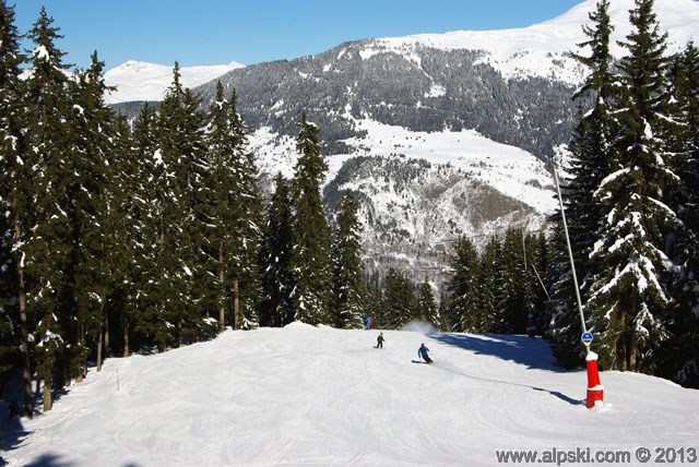 Folyères, piste bleue