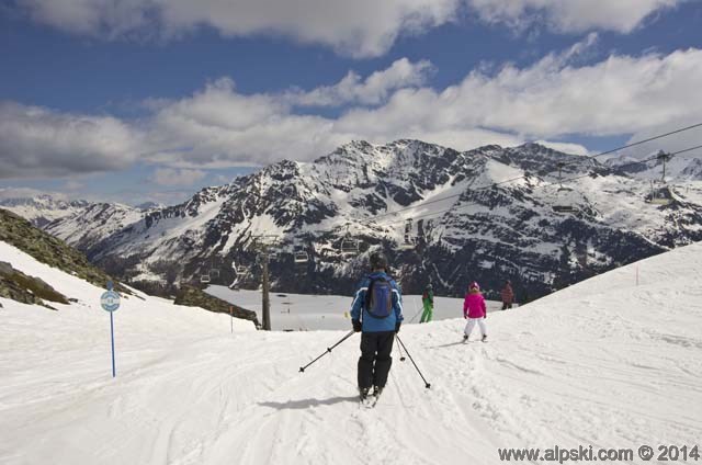 Terres noires blue slope, La Thuile