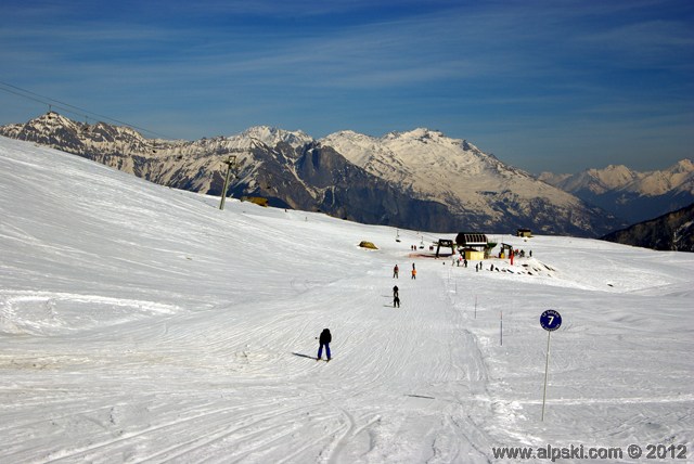 Soleil, piste bleue