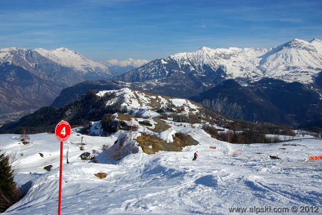 Lauze, piste rouge