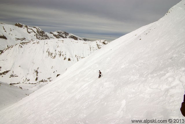 La noire de Lachat, piste noire