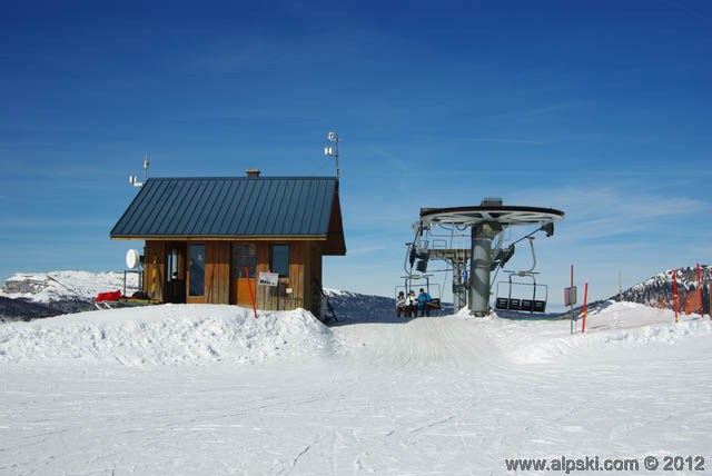 Le Mont Pelat arrivee du télésiège