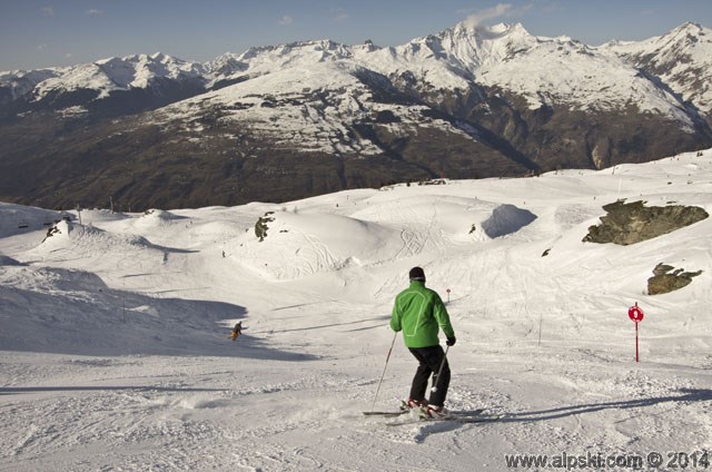 Le col des frettes, piste rouge