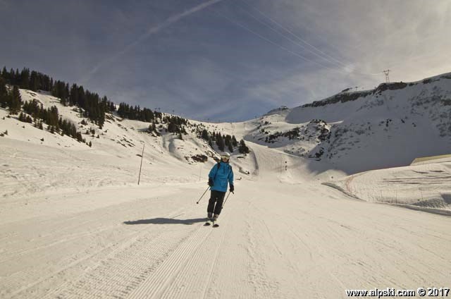 Chamois red slope