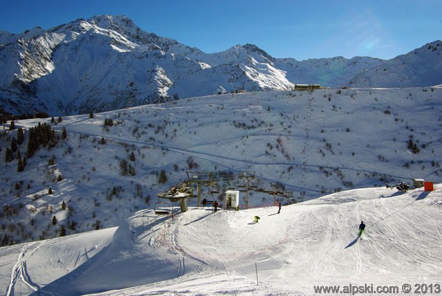 Junction chairlift arrival point