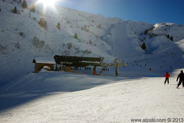 Nant Rouge chairlift departure area