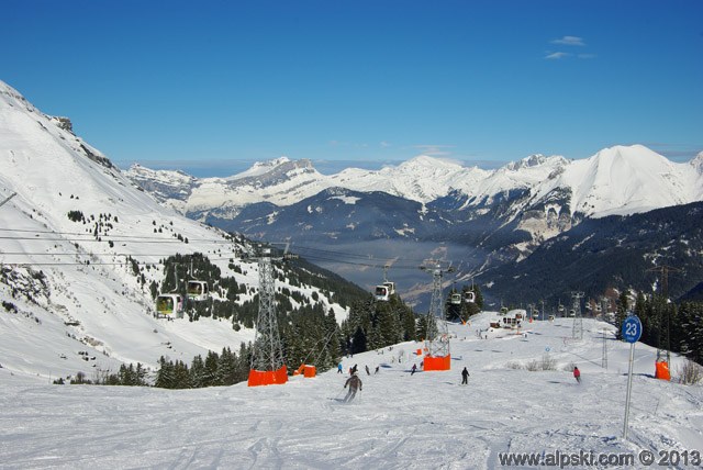 Montjoie blue run, Les Contamines Montjoie