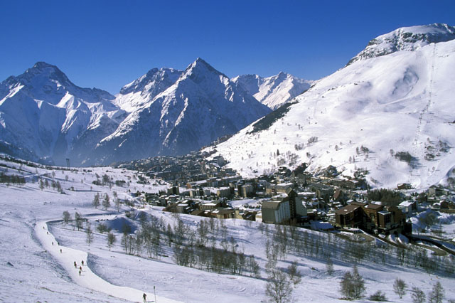 The village centre, Les 2 Alpes