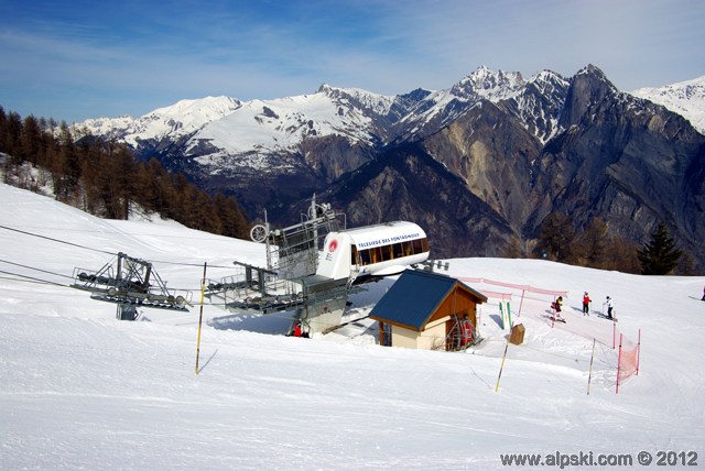 Fontagnoux chairlift departure area