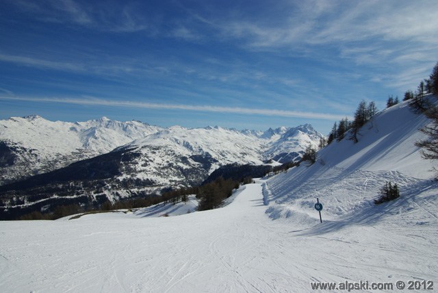 Vé, piste bleue