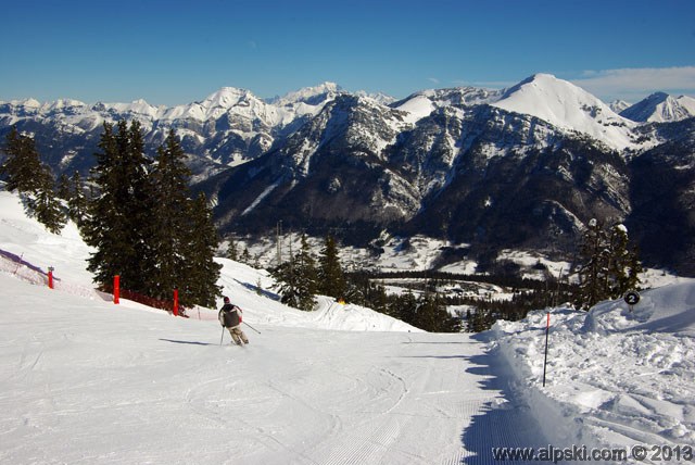 Le Mur des Biolles black run