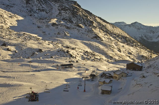 Ski slope departure point, Orelle