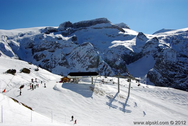 Arrivée du télésiège l'Ancolie, Pralognan la Vanoise Arrivée du télésiège l'Ancolie, Pralognan la Vanoise