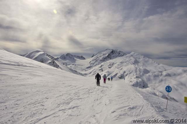 Col des Lacs blue slope, Saint-Sorlin-d'Arves