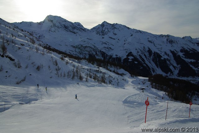 Combe des Veaux, piste rouge