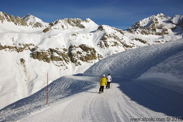 Germain Mattis red slope, Val d'Isère