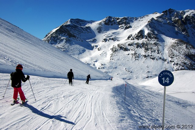 Combe blue run, Valfréjus