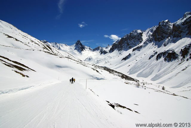 Selles, piste bleue, Valloire