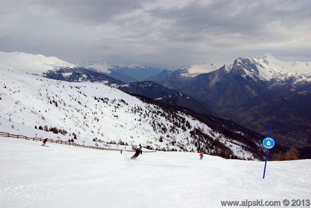 Arcosses, piste bleue