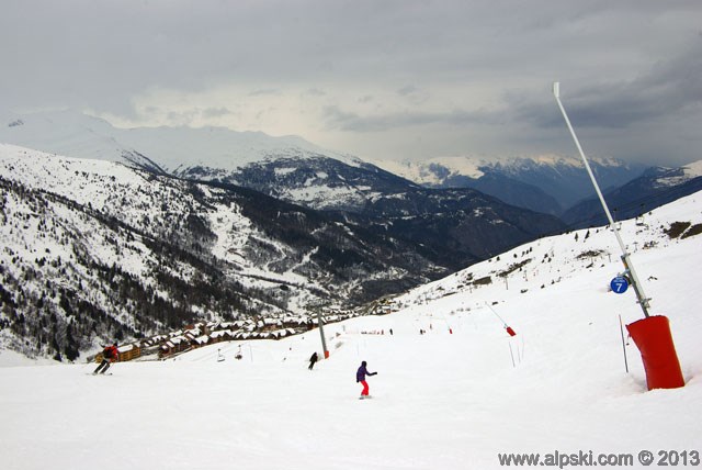 Reine des Près, piste bleue, Valmeinier